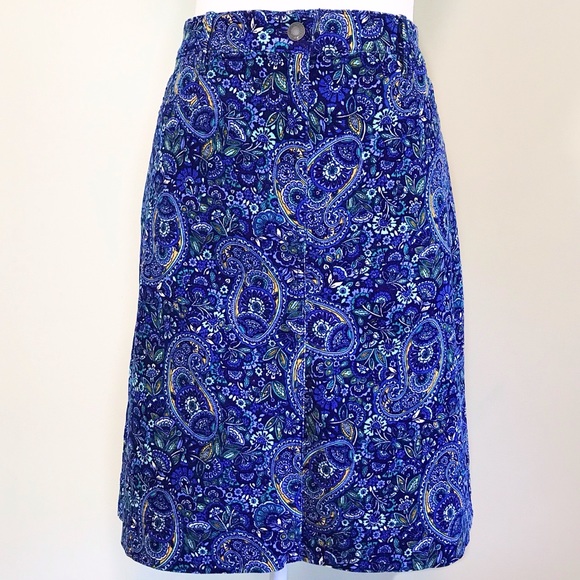 Talbots Dresses & Skirts - NWOT Talbots Corduroy Paisley A-Line Skirt